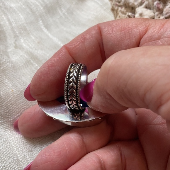 NEW Bi-Color Tourmaline 925 Silver Ring - Picture 4 of 5